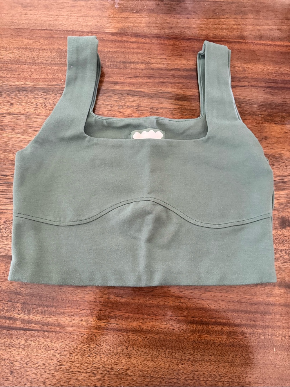 SIXXTA Olive Green Cropped Tank Top